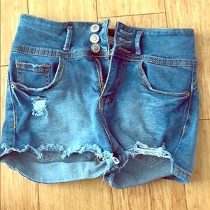 RAW jean shorts